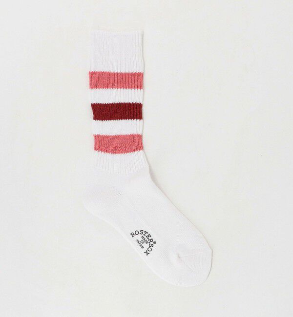 UNITED ARROWS green label relaxing「【別注】＜ROSTER SOX＞ラインソックス / 靴下」|ソックス|LT.PINK