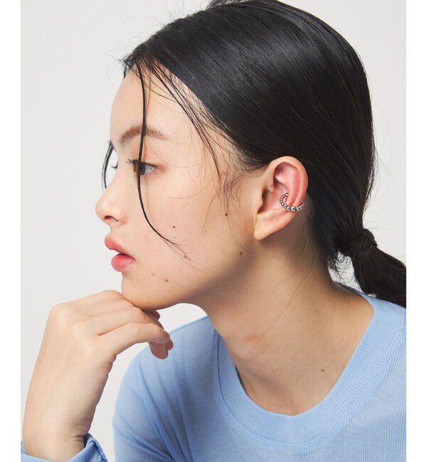 EMMEL REFINES「＜EMMEL REFINES＞EM ボール フープ イヤーカフ」|イヤーカフ|