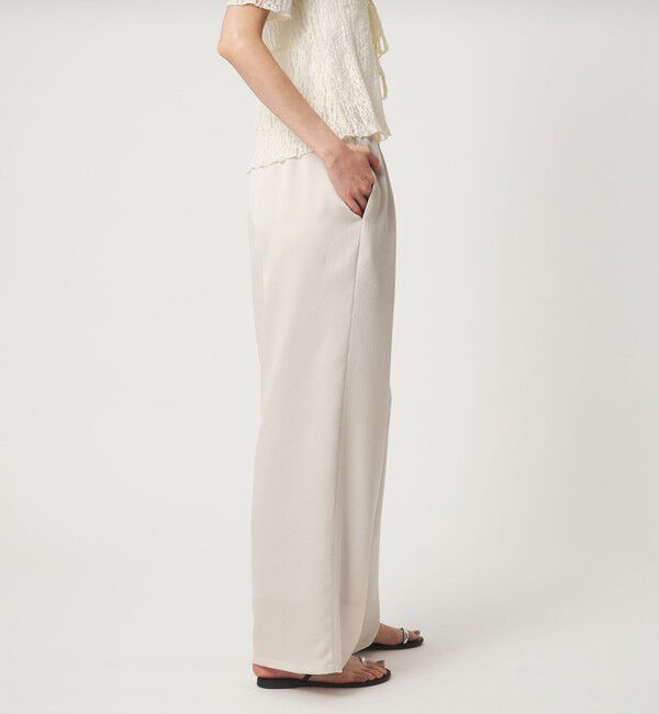 EMMEL REFINES「＜EMMEL REFINES＞EM ハンマーサテン イージー パンツ」|チノ|