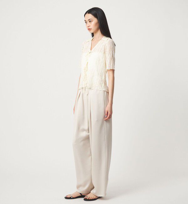 EMMEL REFINES「＜EMMEL REFINES＞EM ハンマーサテン イージー パンツ」|チノ|