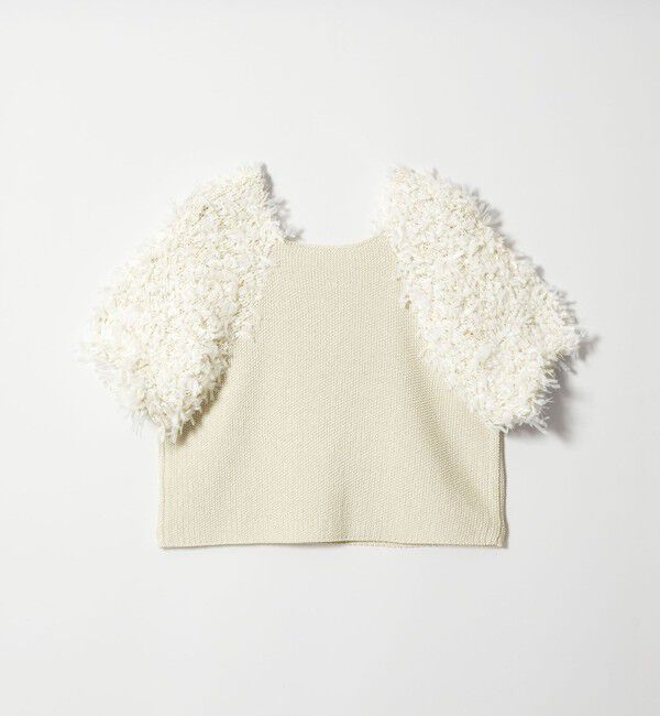 EMMEL REFINES「＜EMMEL REFINES＞EM HW テープヤーン ショートスリーブ ニット」|ニット・セーター|