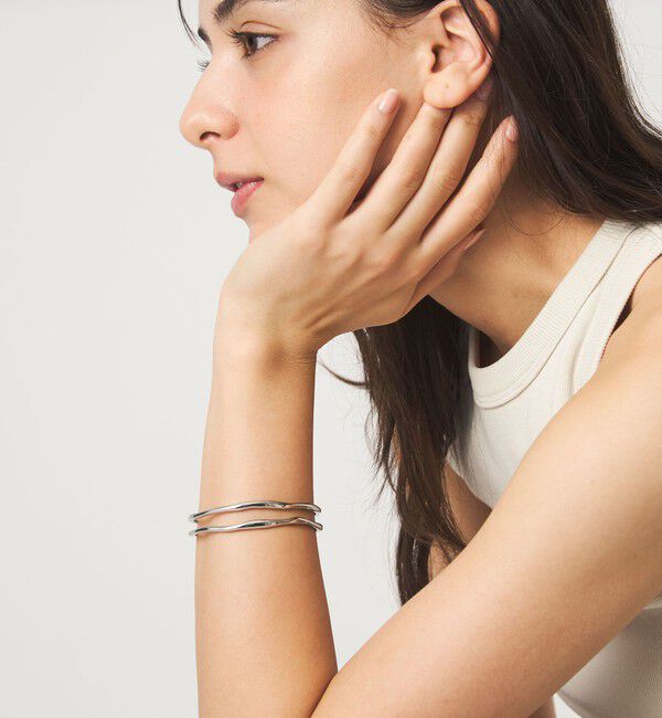 UNITED ARROWS green label relaxing「ダブル ライン バングル 2」|ブレスレット・バングル|