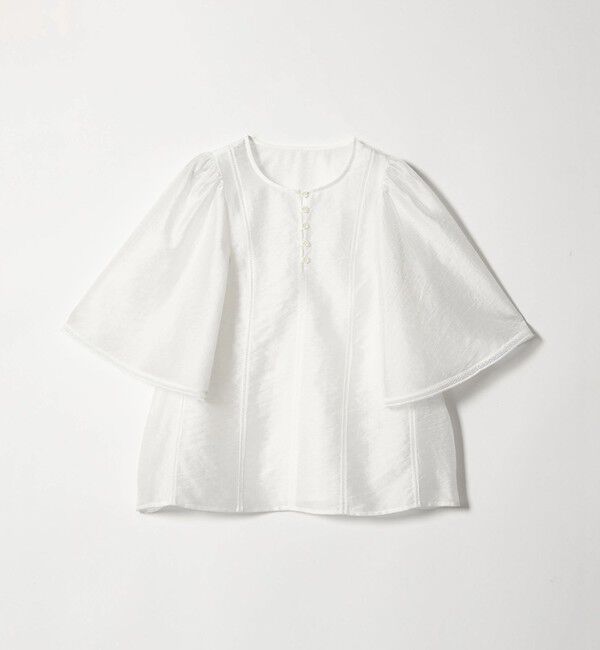 EMMEL REFINES「＜EMMEL REFINES＞EM ハシゴレース フレアスリーブ ブラウス」|シャツ・ブラウス|