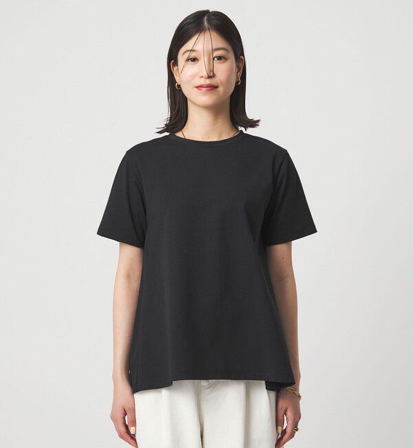 UNITED ARROWS green label relaxing「【WEB限定】＜at ease＞バック フレア カットソー  接触冷感 UVカット 遮熱」|Tシャツ・カットソー|