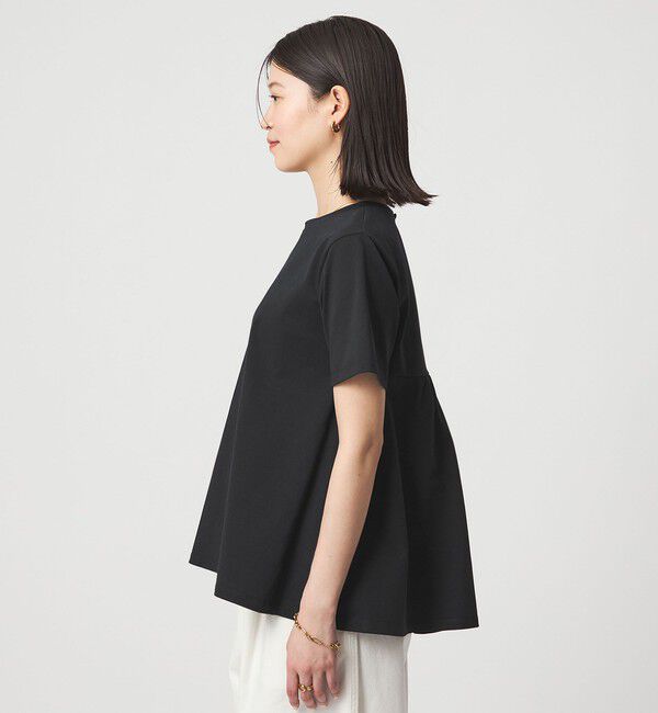 UNITED ARROWS green label relaxing「【WEB限定】＜at ease＞バック フレア カットソー  接触冷感 UVカット 遮熱」|Tシャツ・カットソー|