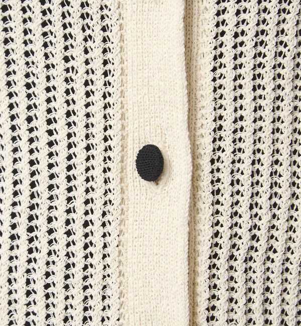 UNITED ARROWS green label relaxing「メッシュ ポロカーディガン ニット ウォッシャブル」|カーディガン|