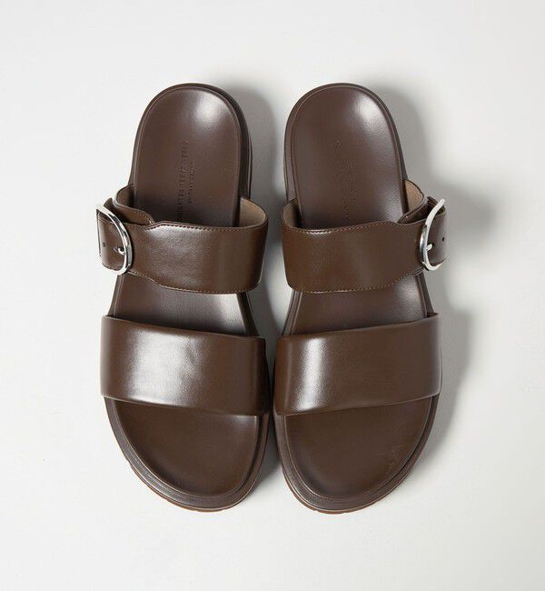 UNITED ARROWS green label relaxing「ダブルベルト プラット サンダル」|サンダル|