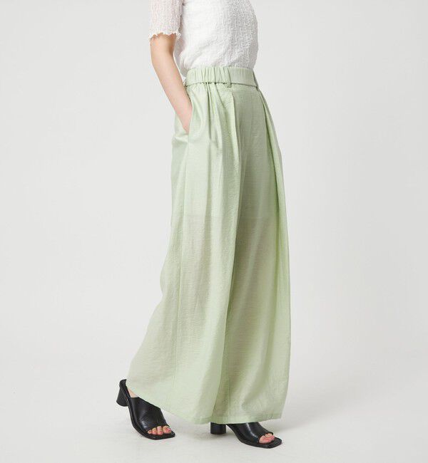 EMMEL REFINES「＜EMMEL REFINES＞EM マーブルローン イージーパンツ」|チノ|