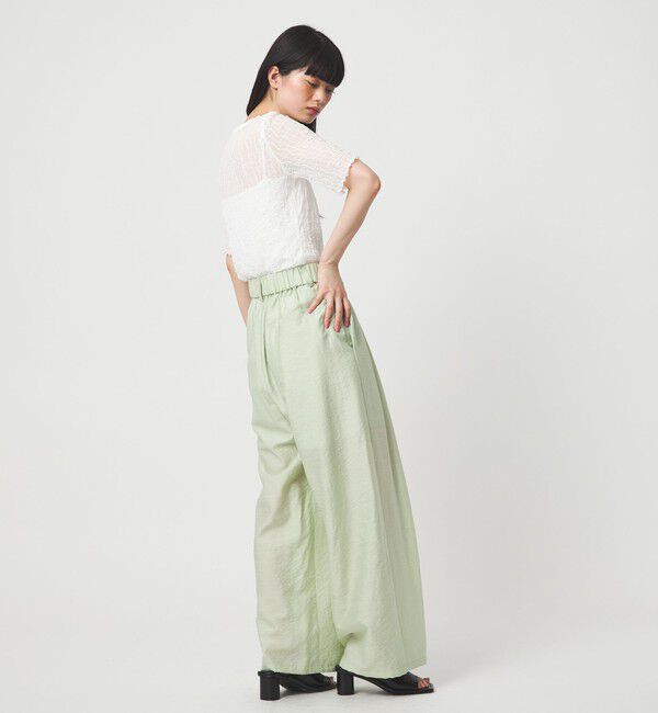 EMMEL REFINES「＜EMMEL REFINES＞EM マーブルローン イージーパンツ」|チノ|