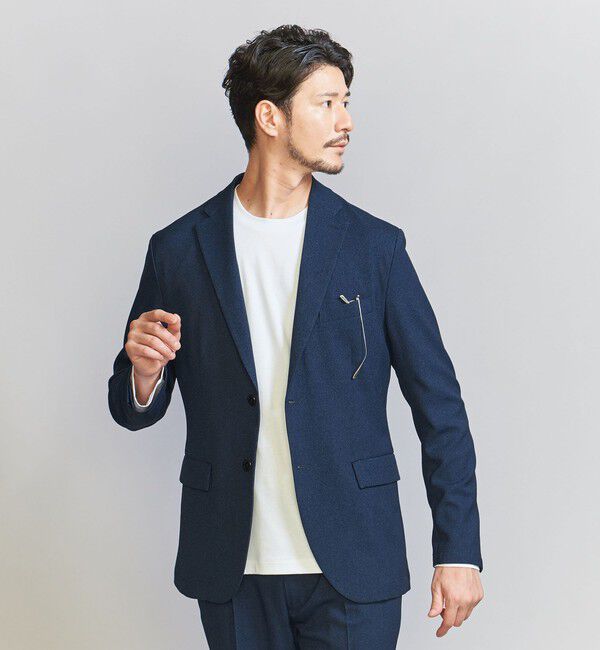 BEAUTY&YOUTH UNITED ARROWS「【WEB限定 WARDROBE SMART】LANATEC セットアップ/背抜きジャケット＆イージーパンツ」|スーツ|