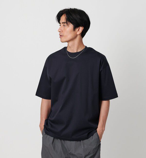 BEAUTY&YOUTH UNITED ARROWS「スーパークール クルーネック カットソー -接触冷感 抗菌・防臭‐」|Tシャツ・カットソー|NAVY