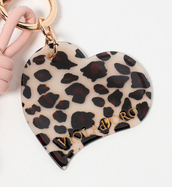 BEAUTY&YOUTH UNITED ARROWS「＜VIOLAd&rsquo;ORO＞レオパード ハート バッグチャーム」|キーケース|