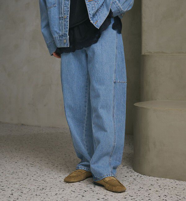 BEAUTY&YOUTH UNITED ARROWS「【WEB限定】カーブ デニムパンツ」|デニム|