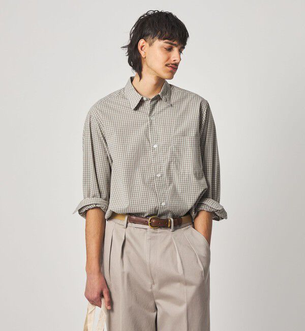 STEVEN ALAN「＜Steven Alan＞ 60 コンパクトヤーン チェック レギュラーカラー シャツ NARROW」|シャツ・ブラウス|