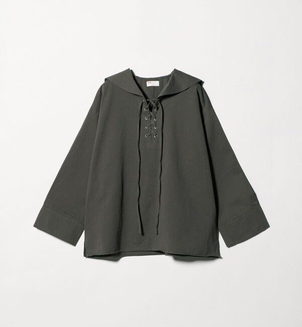 BEAUTY&YOUTH UNITED ARROWS「＜She is-.＞レースアップ セーラーカラー ブラウス」|シャツ・ブラウス|