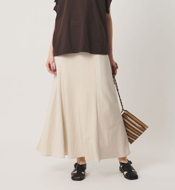 BEAUTY&YOUTH UNITED ARROWS「麻ブレンド バイアス フレアスカート ウォッシャブル」|フレア|