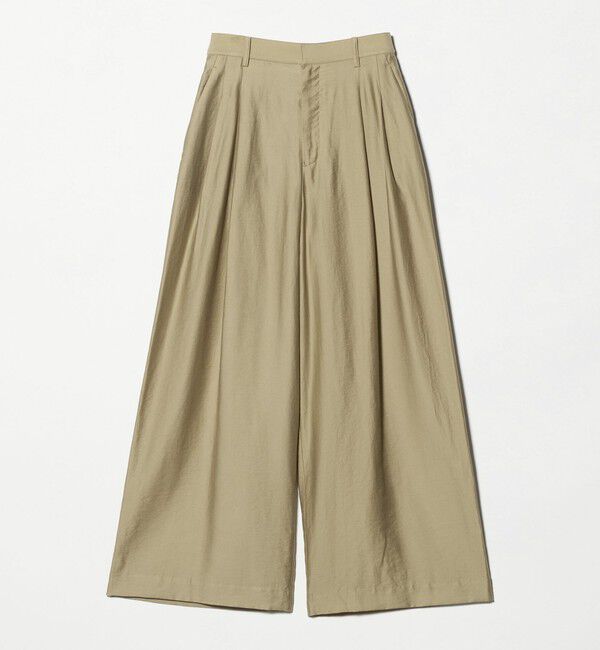 BEAUTY&YOUTH UNITED ARROWS「セルロースナイロン ツイル タック ワイドパンツ ウォッシャブル」|その他|