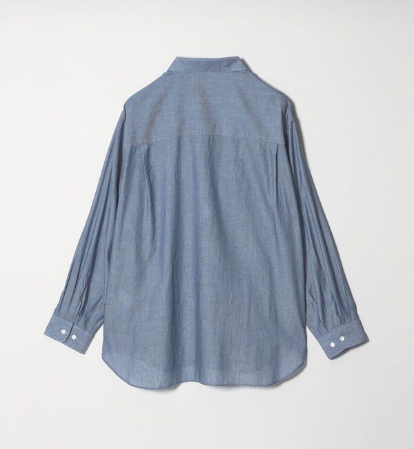 STEVEN ALAN「＜Steven Alan＞ シアーデニム レギュラーカラー シャツ LOOSE」|シャツ・ブラウス|