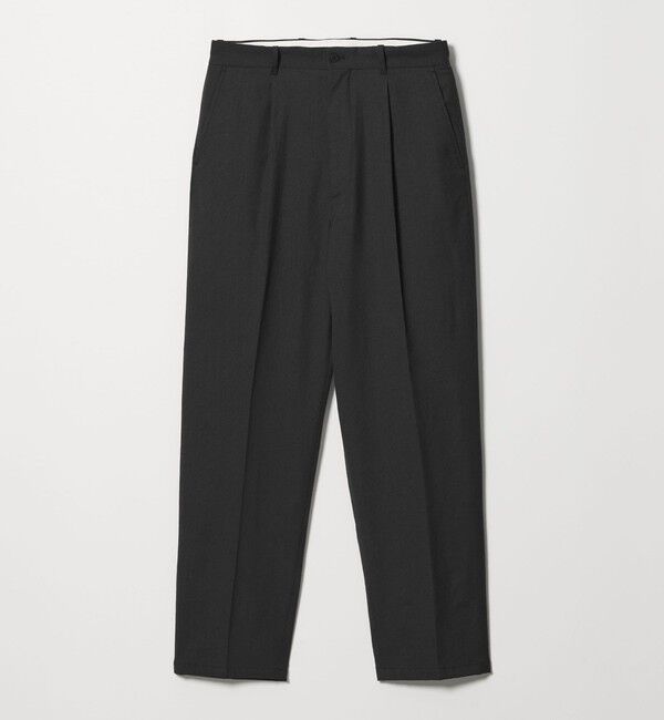 STEVEN ALAN「＜Steven Alan＞ TCL オックスフォード アウト ワンプリーツ スラックス」|スラックス|BLACK