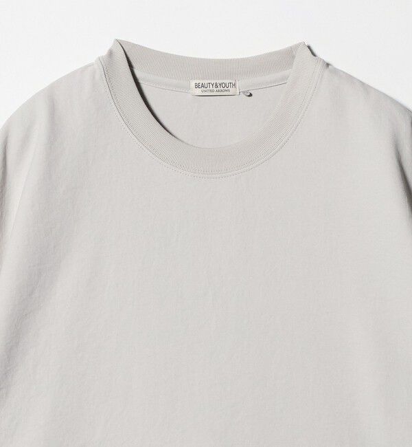 BEAUTY&YOUTH UNITED ARROWS「フュージョンツイル クルーネック Tシャツ UVカット 透け防止 ストレッチ 」|Tシャツ・カットソー|