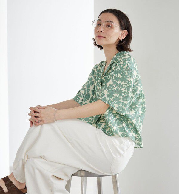 BEAUTY&YOUTH UNITED ARROWS「フラワープリント シャツ ウォッシャブル」|シャツ・ブラウス|