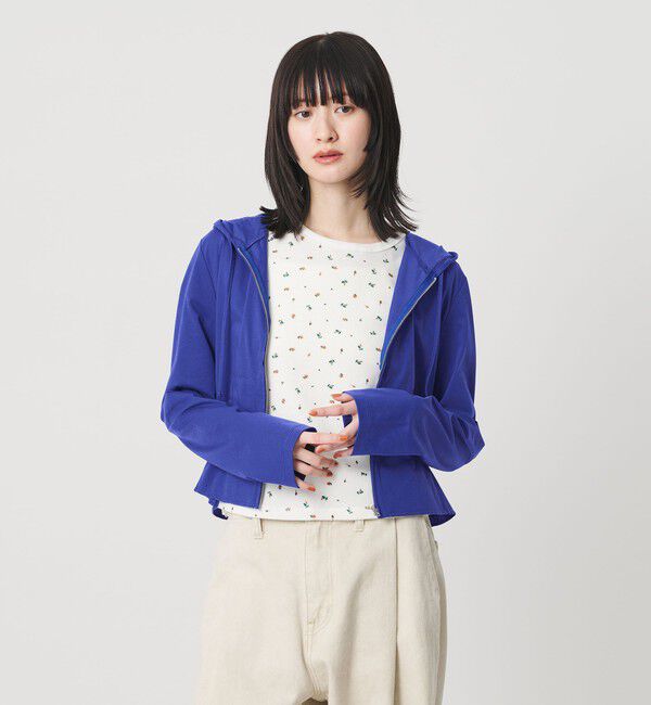 BEAUTY&YOUTH UNITED ARROWS「【WEB限定 Wardrobe DAILY MINIMAL】フードジップパーカー UVカット 接触冷感 ウォッシャブル」|パーカー|ROYAL