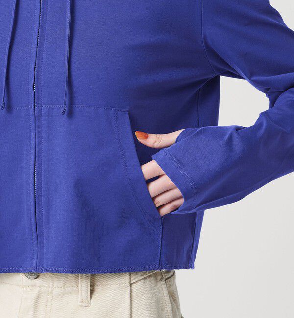 BEAUTY&YOUTH UNITED ARROWS「【WEB限定 Wardrobe DAILY MINIMAL】フードジップパーカー UVカット 接触冷感 ウォッシャブル」|パーカー|