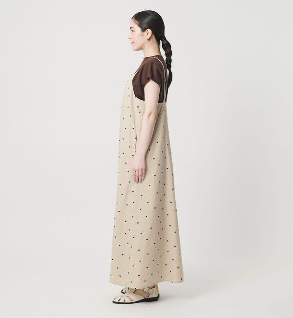 BEAUTY&YOUTH UNITED ARROWS「麻ブレンド ドット キャミワンピース」|ワンピース|