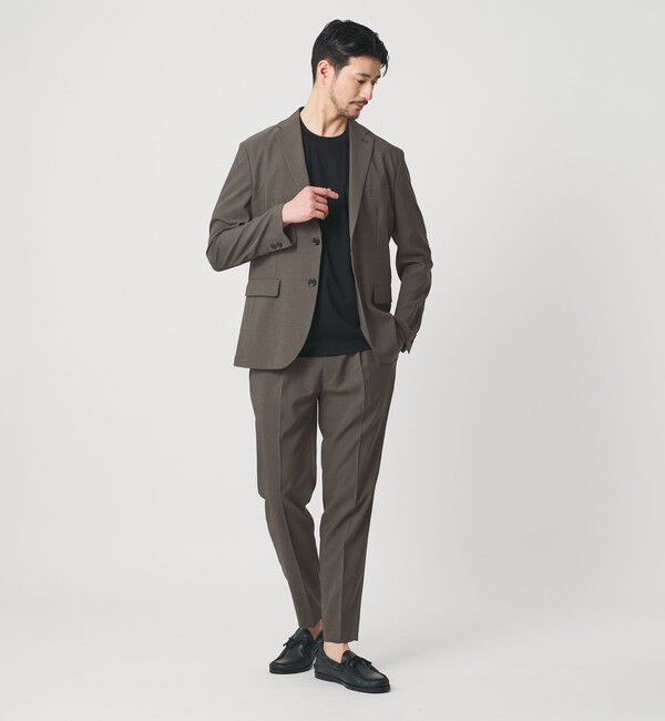 BEAUTY&YOUTH UNITED ARROWS「【WEB限定 WARDROBE SMART】 Reflax ポプリン ジャケット＆イージーパンツ」|スーツ|OLIVE