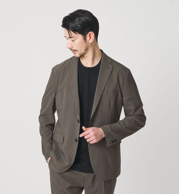 BEAUTY&YOUTH UNITED ARROWS「【WEB限定 WARDROBE SMART】 Reflax ポプリン ジャケット＆イージーパンツ」|スーツ|