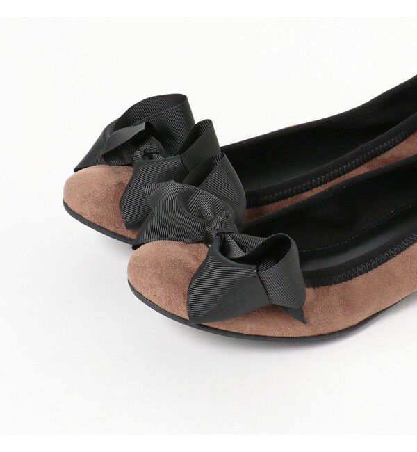 Ray BEAMS 「SEPTEMBER MOON / リボン バレエシューズ」|バレエシューズ|