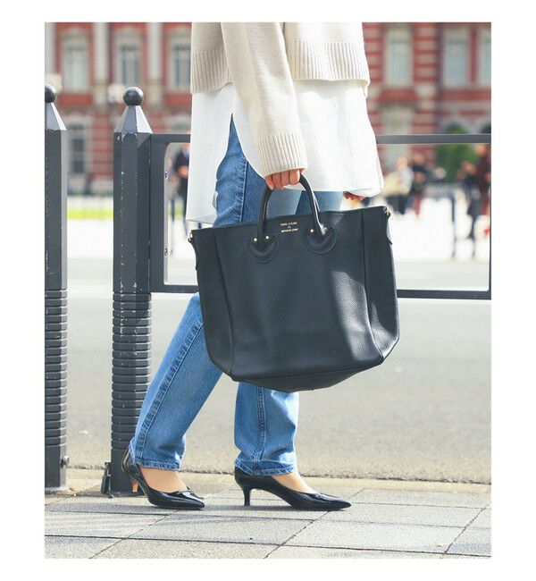 Demi-Luxe BEAMS 「YOUNG&OLSEN / ショルダー トートバッグ M」|トートバッグ|BLACK