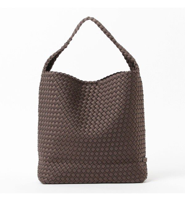 Demi-Luxe BEAMS 「NAGHEDI / イントレチャート ショルダーバッグ〈CAMEL〉」|トートバッグ|