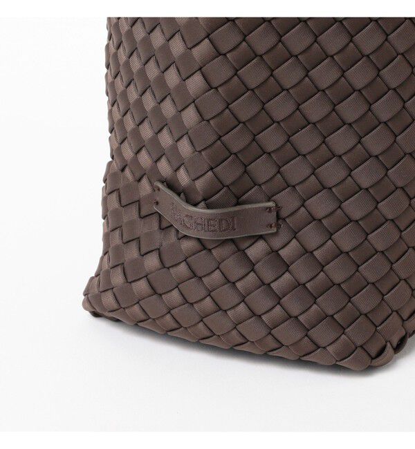 Demi-Luxe BEAMS 「NAGHEDI / イントレチャート ショルダーバッグ〈CAMEL〉」|トートバッグ|