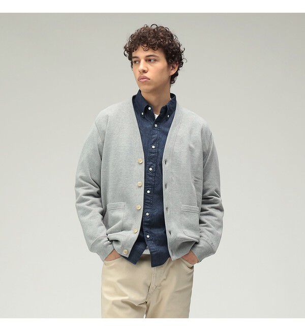 BEAMS PLUS「LOOPWHEELER / 別注  Extra Light Plus Sweat Cardigan」|スウェット・ジャージ|