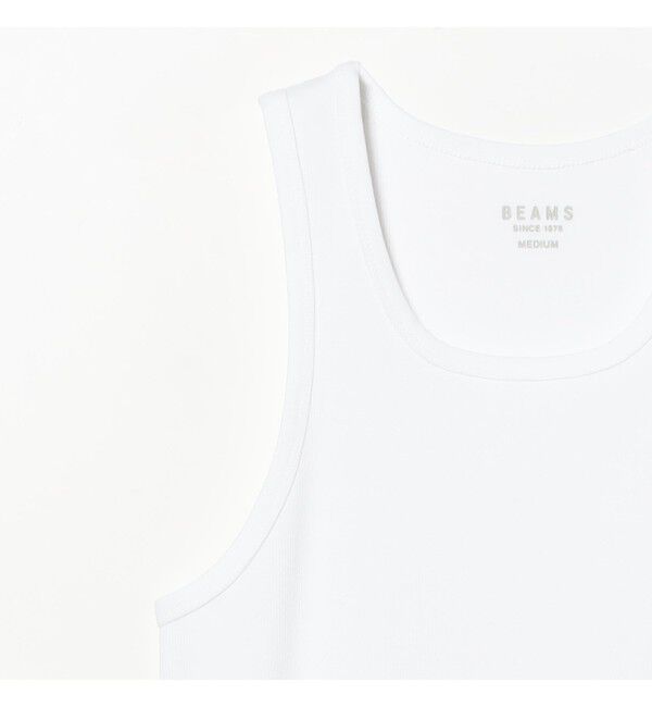 BEAMS「New Rib Tank Top」|タンクトップ|