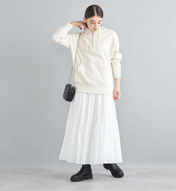 SHIPS for women「〈手洗い可能〉綿ドビー ティアード ギャザースカート◇」|スカート|