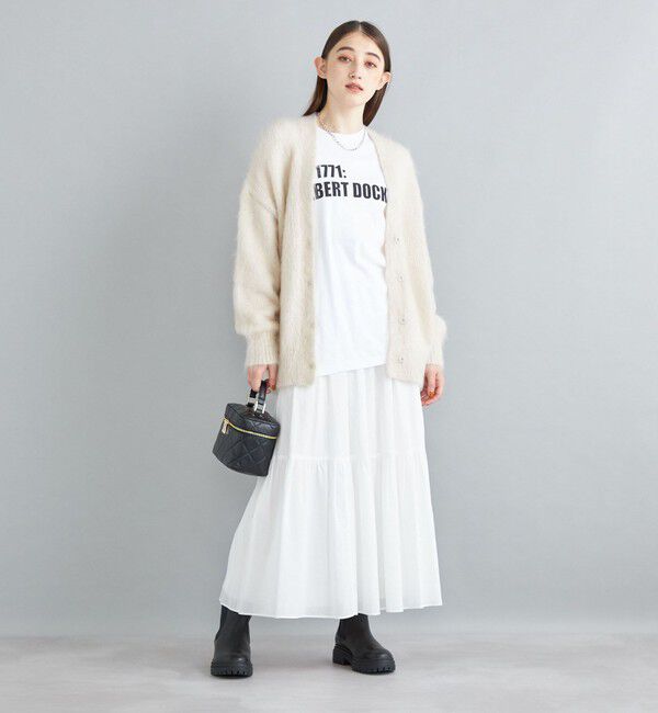 SHIPS for women「〈手洗い可能〉綿ドビー ティアード ギャザースカート◇」|スカート|