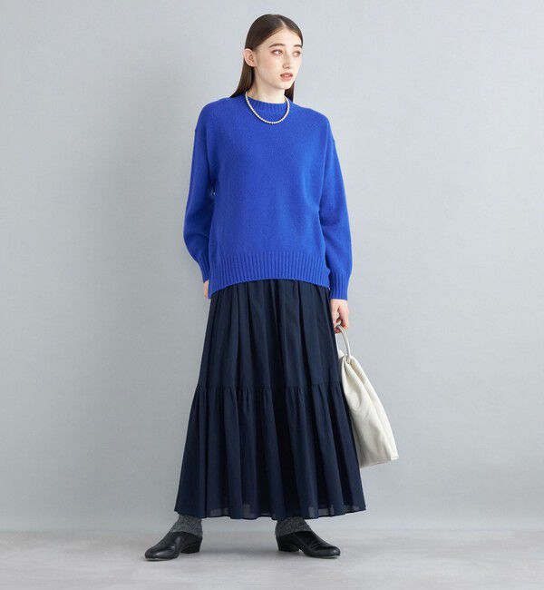 SHIPS for women「〈手洗い可能〉綿ドビー ティアード ギャザースカート◇」|スカート|