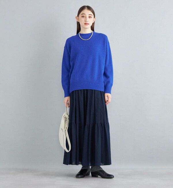 SHIPS for women「〈手洗い可能〉綿ドビー ティアード ギャザースカート◇」|スカート|