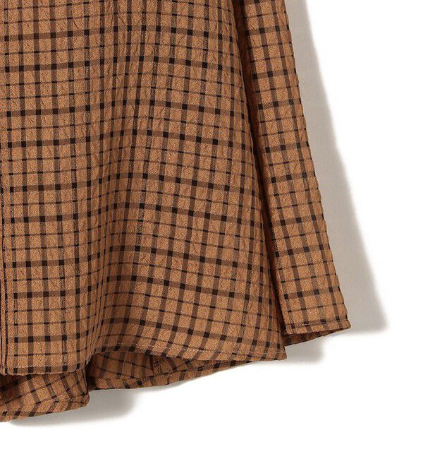 SHIPS for women「〈手洗い可能〉シアサッカー チェック ボリューム スカート◇」|スカート|