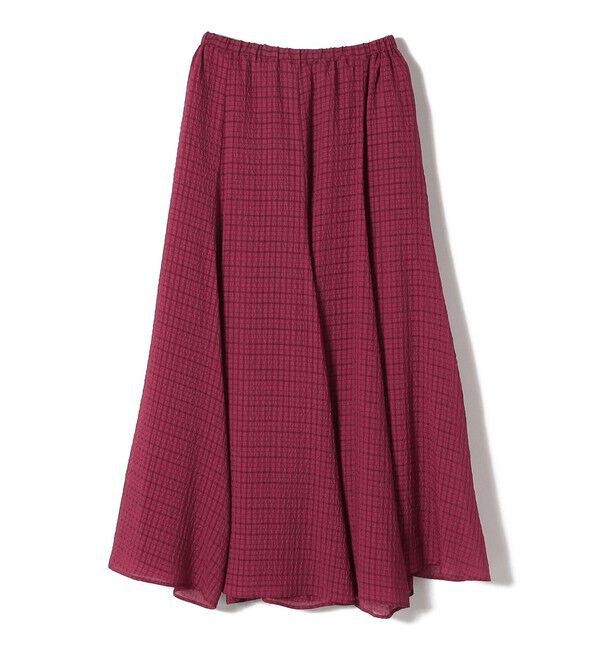 SHIPS for women「〈手洗い可能〉シアサッカー チェック ボリューム スカート◇」|スカート|