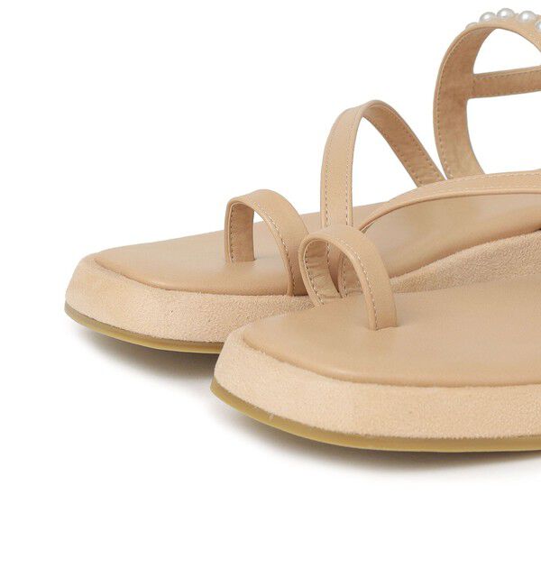 SHIPS for women「パールモチーフ ストラップ サンダル」|サンダル|