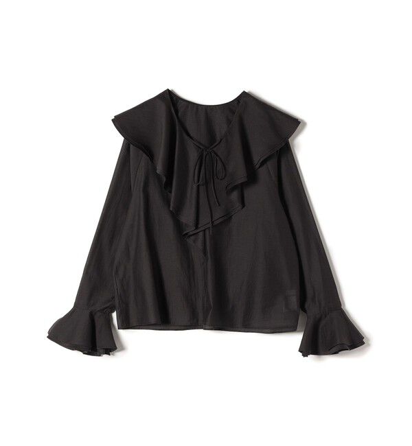 SHIPS for women「〈手洗い可能〉marmors: 2way フリル カラー ブラウス」|シャツ・ブラウス|