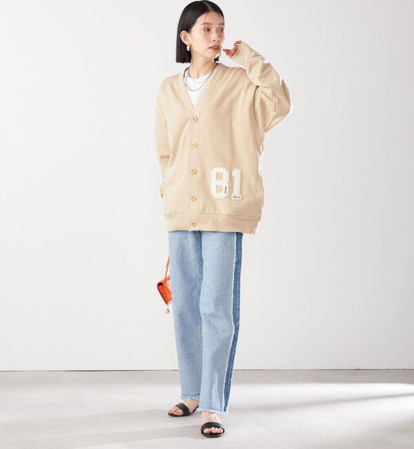 SHIPS for women「【SHIPS別注】81BRANCA:〈洗濯機可能〉レタード スウェット カーディガン」|カーディガン|