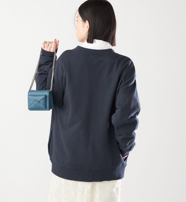 SHIPS for women「【SHIPS別注】81BRANCA:〈洗濯機可能〉レタード スウェット カーディガン」|カーディガン|