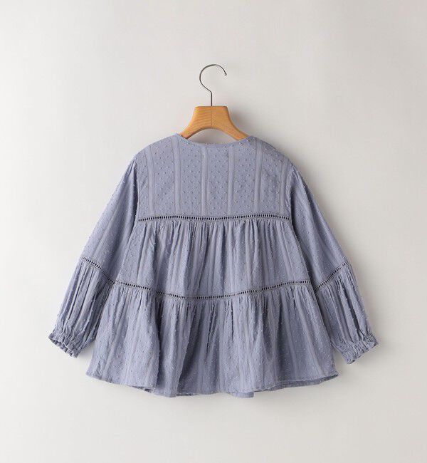 SHIPS KIDS「SHIPS KIDS:100～130cm / スナップ ボタン ティアード ブラウス」|シャツ・ブラウス|