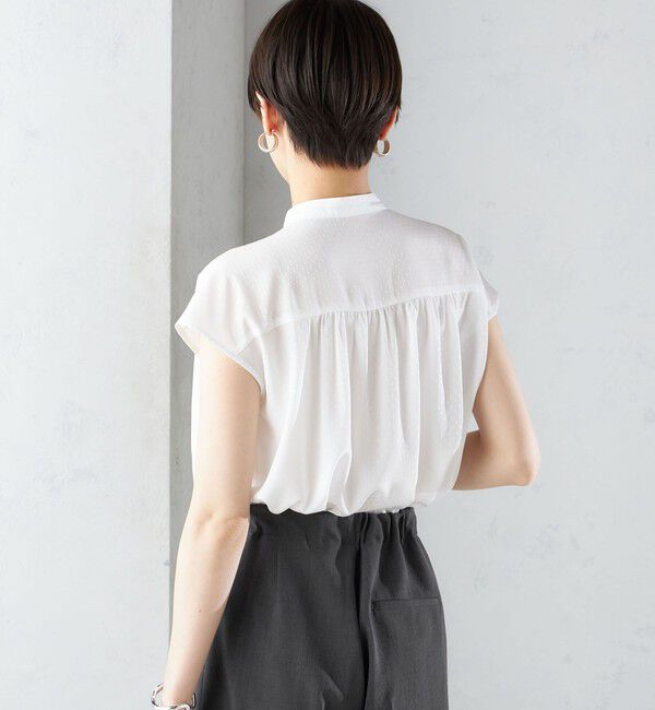 SHIPS for women「〈手洗い可能〉スカーフ タイ フレンチ スリーブ ブラウス ◇」|シャツ・ブラウス|