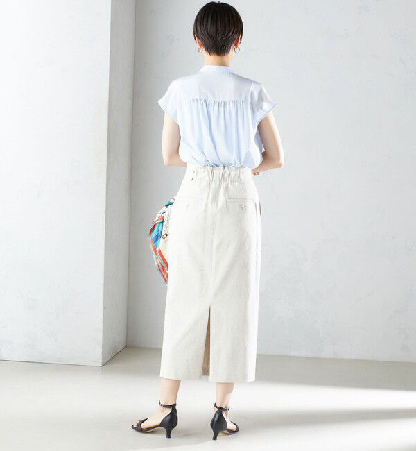 SHIPS for women「〈手洗い可能〉スカーフ タイ フレンチ スリーブ ブラウス ◇」|シャツ・ブラウス|