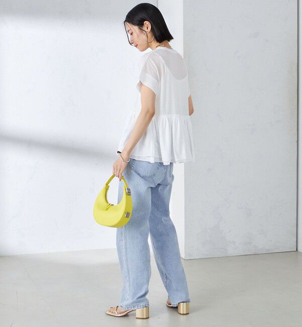 SHIPS for women「〈接触冷感〉コットン ナイロン ペプラム プルオーバー」|Tシャツ・カットソー|